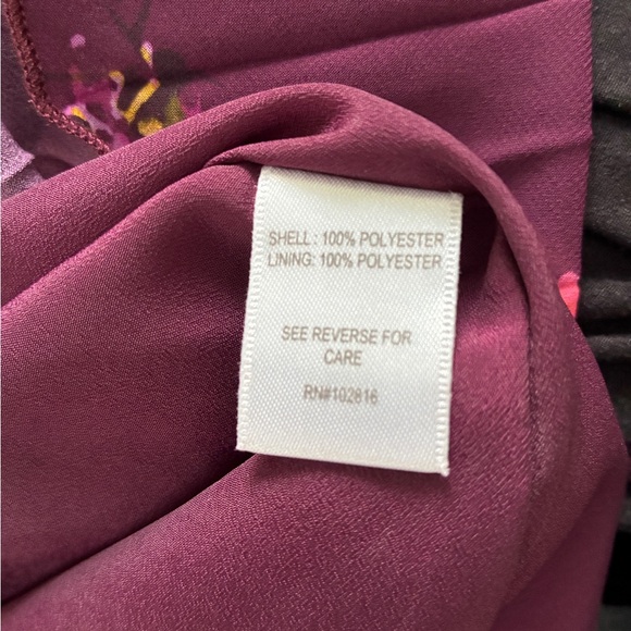 Garnet Hill Pleated Skirt - Purple and Pink Floral - Picture 4 of 4